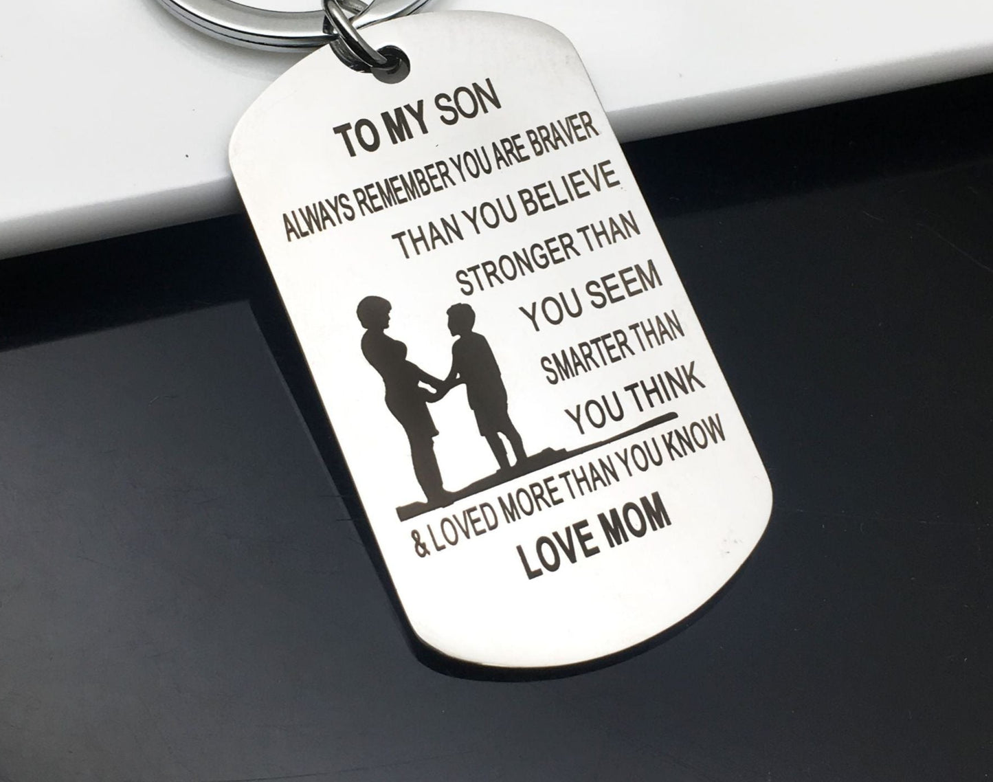 A Mother’s Love - Engraved Necklace for Son 💗💗