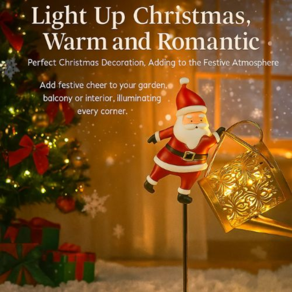 SantaGlow™ Christmas Santa Solar Kettle Lights