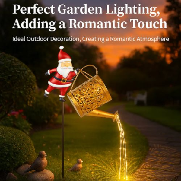 SantaGlow™ Christmas Santa Solar Kettle Lights