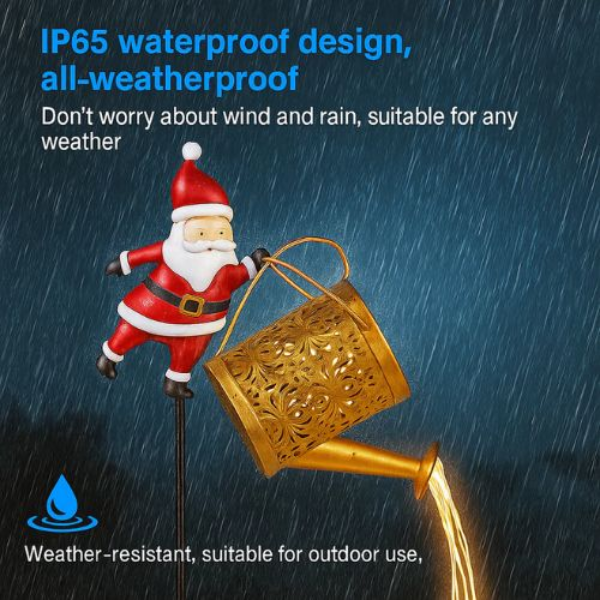 SantaGlow™ Christmas Santa Solar Kettle Lights