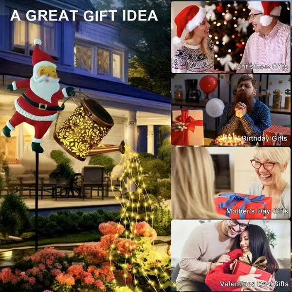 SantaGlow™ Christmas Santa Solar Kettle Lights