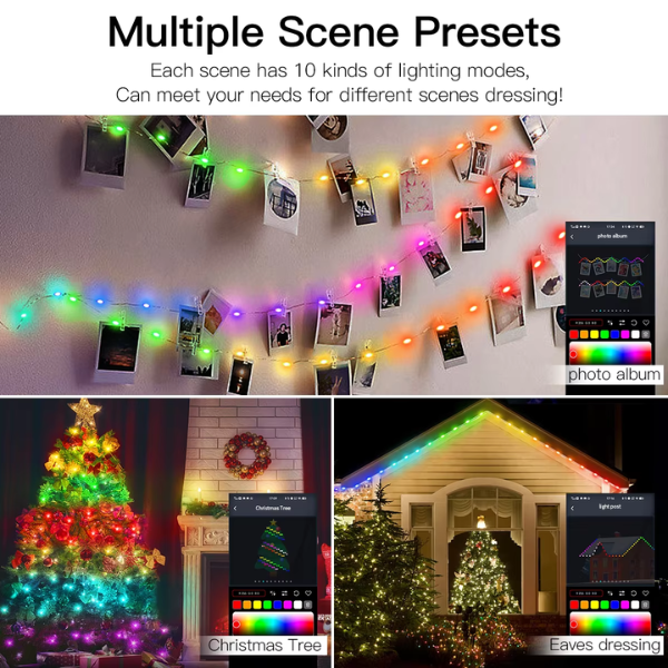 π
Bluetooth Christmas LED Lights with Audio Rhythm 2024 π΅