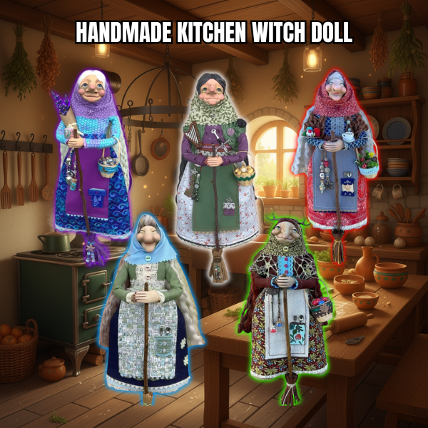 BlessWitch™ Handmade Kitchen Witch Doll