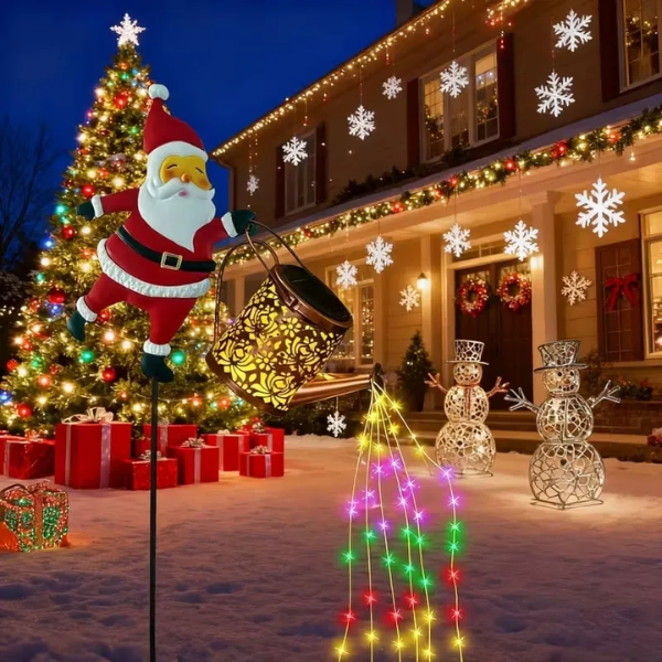 SantaGlow™ Christmas Santa Solar Kettle Lights