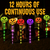 6 Solar Powered Pumpkin LED Lights (Save on electricity bills this Halloween)