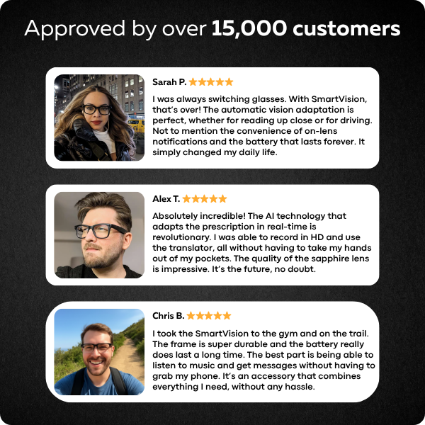 SmartVision™ AI-Powered Adaptive Glasses