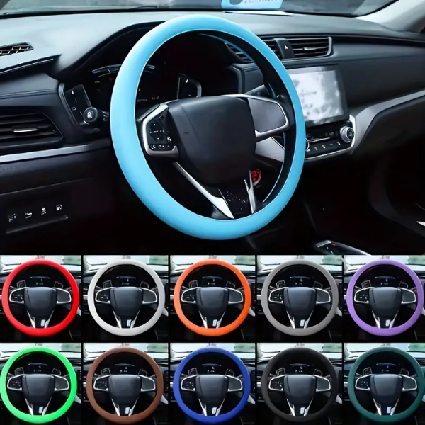 FlexiGrip - Silicone Steering Wheel Cover for Comfortable Grip