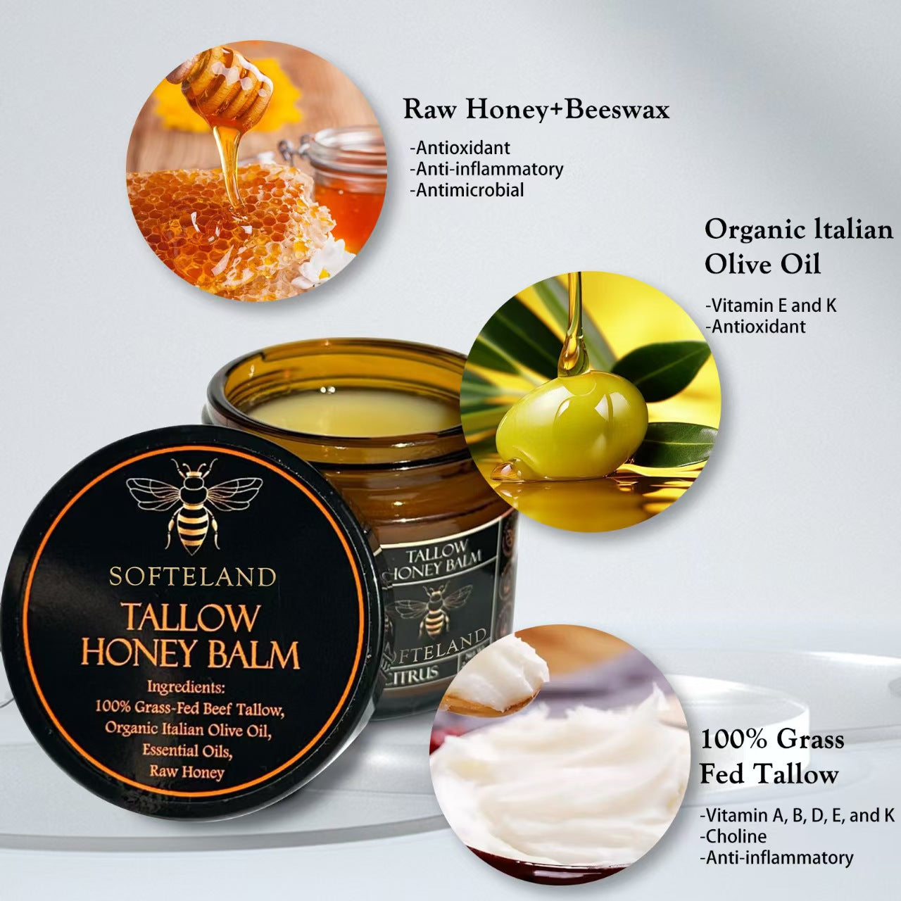 Glowy™-Tallow Honey Balm