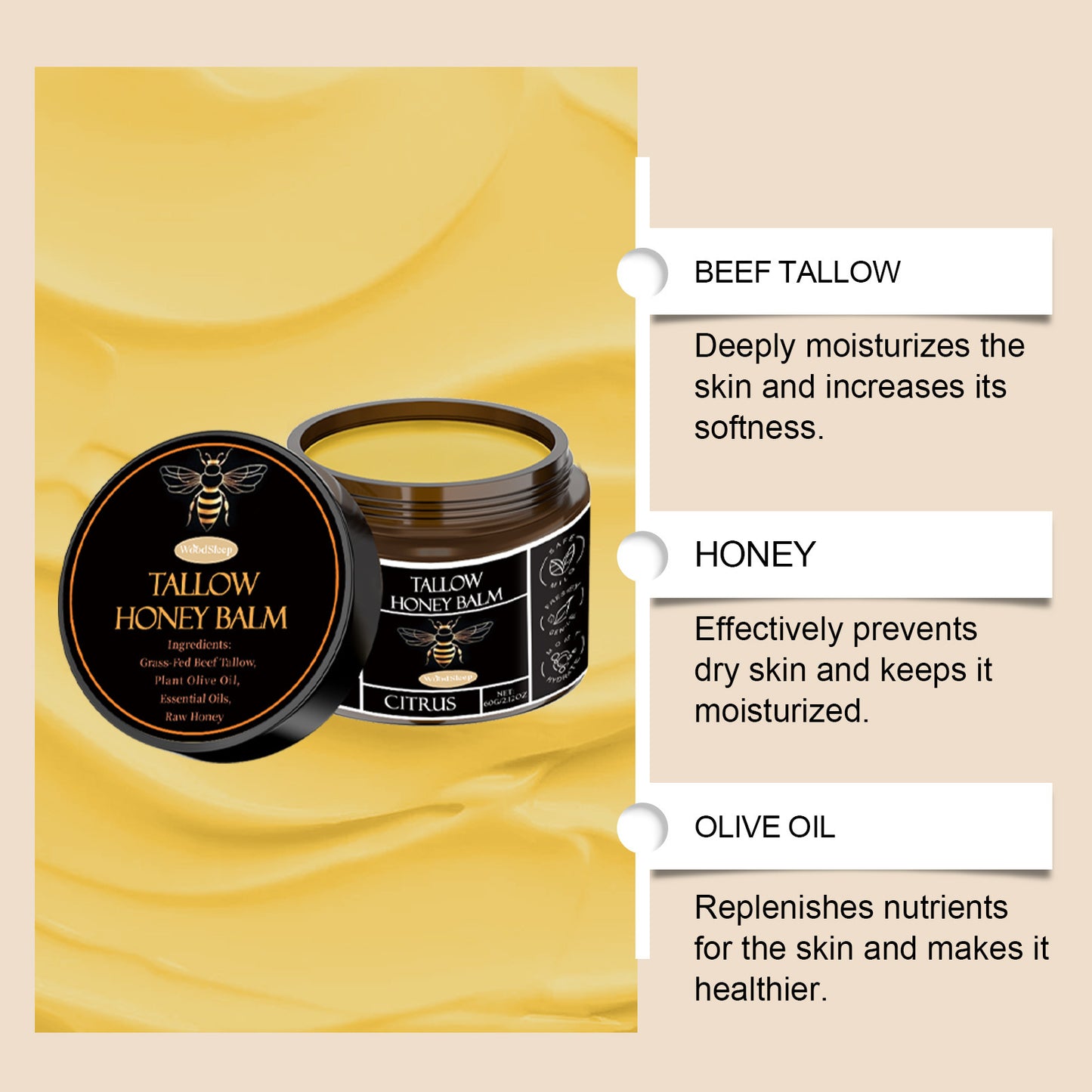 Glowy™-Tallow Honey Balm